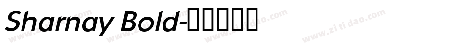 Sharnay Bold字体转换